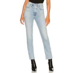 Citizens Of Humanity 'Daphne' Blue Cotton High Rise Stovepipe Size 23